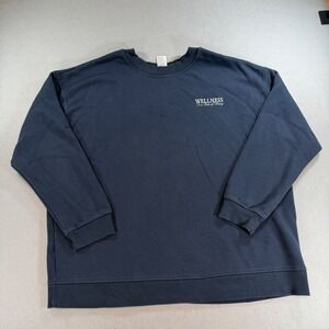 All in Motion Women's XXL Navy Wellness Graphic Sweatshirt